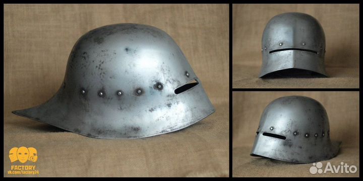 Шлем черный салад. larp