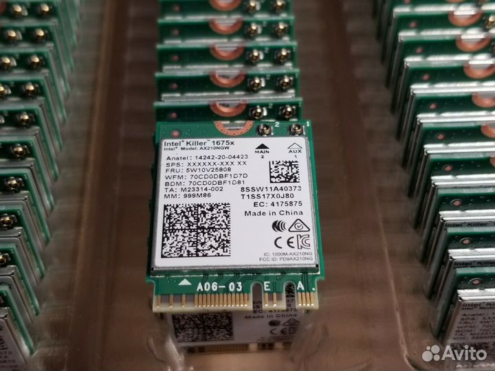 Wifi модуль m2 Intel Killer Gaming AX1675x