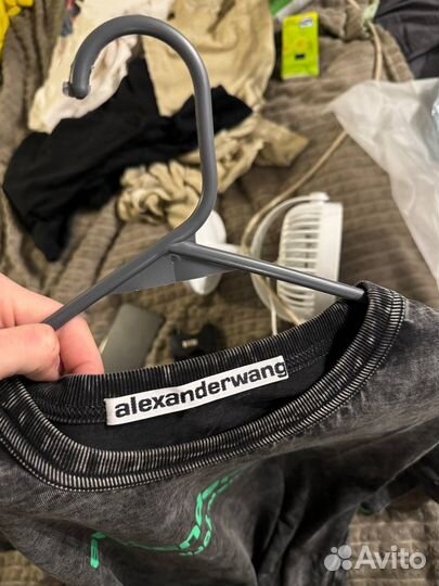Футболка Alexander Wang Washed Black Оригинал