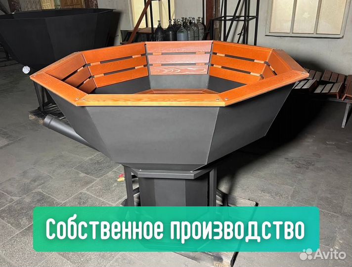 Банный чан из металла