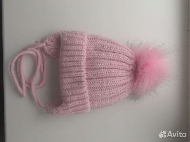 Шапка зимняя для девочки 44-46