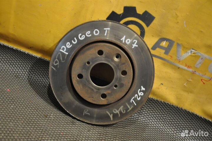 Диск тормозной (передний) Peugeot 107 PN