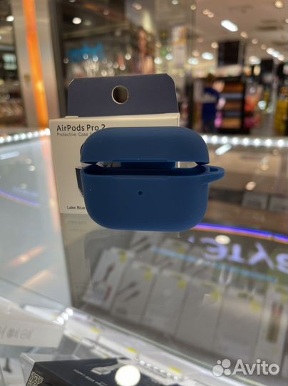 Чехол на AirPods pro 2 синий