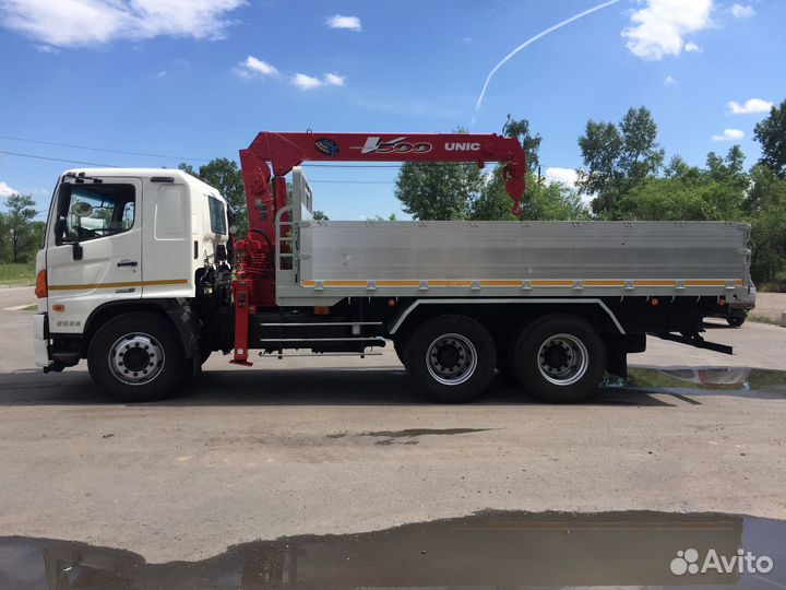 Бортовой грузовик Hino 500 (Ranger) с КМУ UNIC, 2013