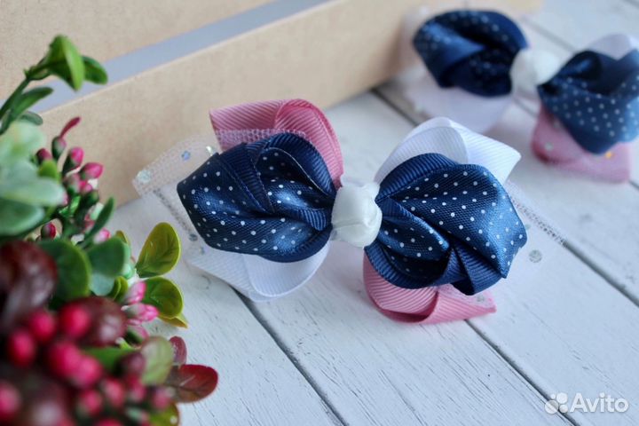 Стильные бантики для школы