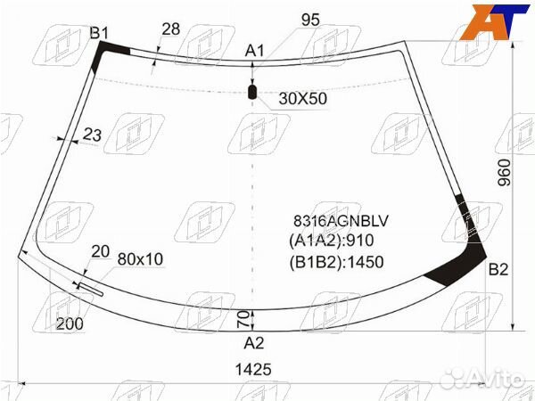 Стекло лобовое toyota celica