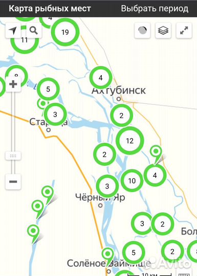 Карта рыбных мест