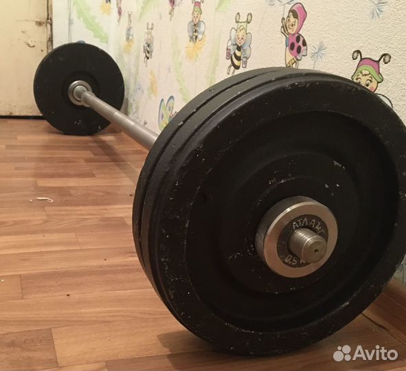 Штанга-гантели 49 кг универсальная