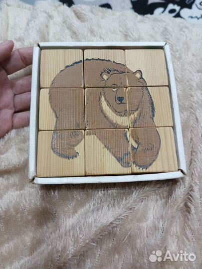 Кубики деревянные, лабиринт, пвх пазлы