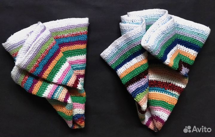 Коврики подстилки салфетки вязаные нат.мат D47-50