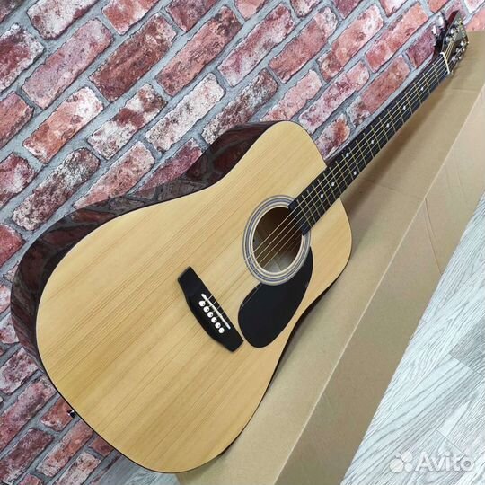 Гитара акустическая новая аналог Fender-Squier