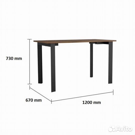 Компьютерный стол в дизайне Минимализм (Арт.82944)