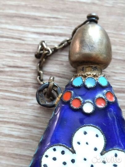 Флакон для духов, серебро, винтаж