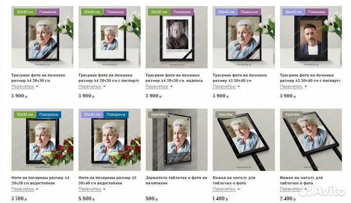 Траурное фото на похороны, поминки с черной лентой