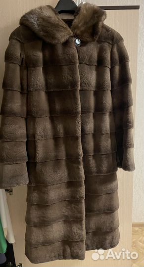 Шуба из стриженного бобра