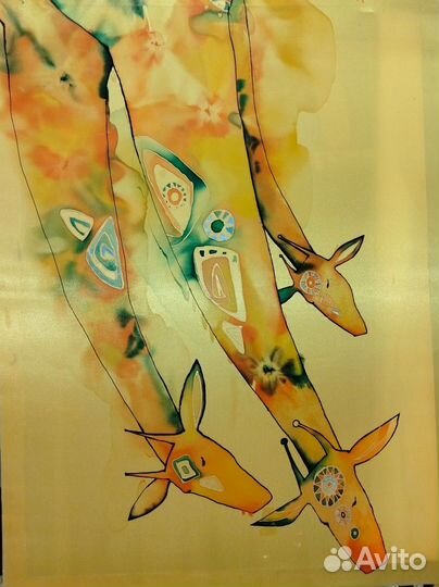 Пано картина на шелке