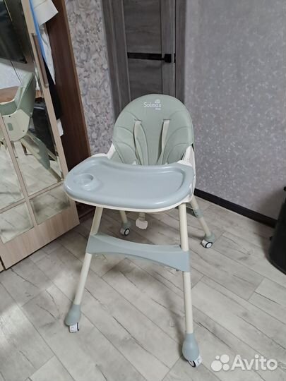 Стульчик для кормления solmax из экокожи