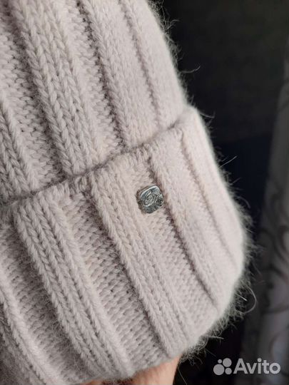 Шапка жен зима+варежки