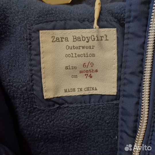 Куртка детская zara 74
