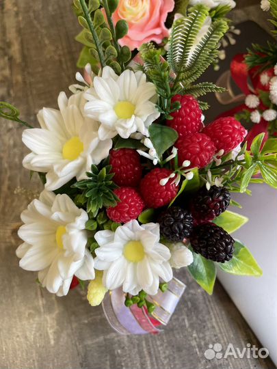 Букет из мыльных цветов