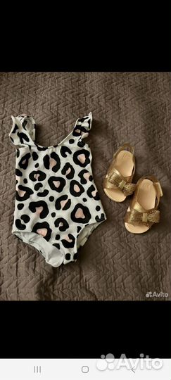 Купальник 80-86 и сандали zaxy р.22