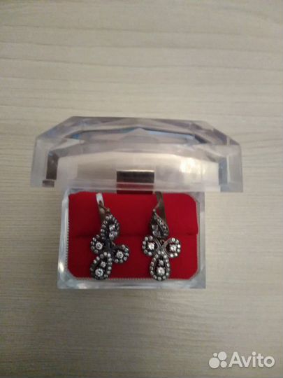 Серьги серебро