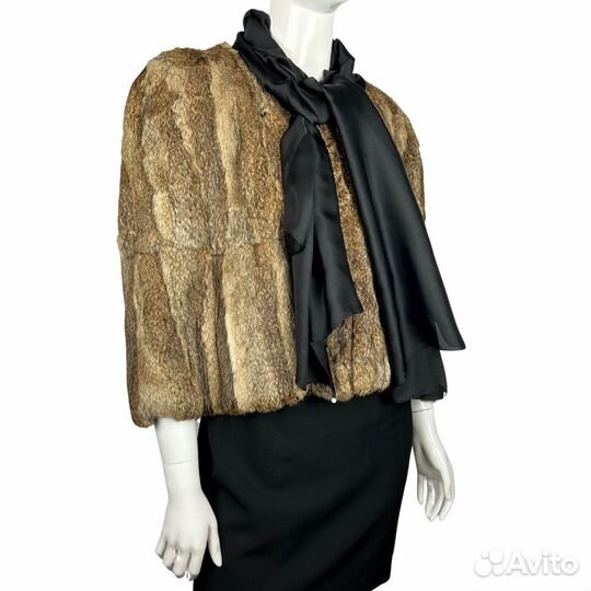 No brand меховое пончо S / M