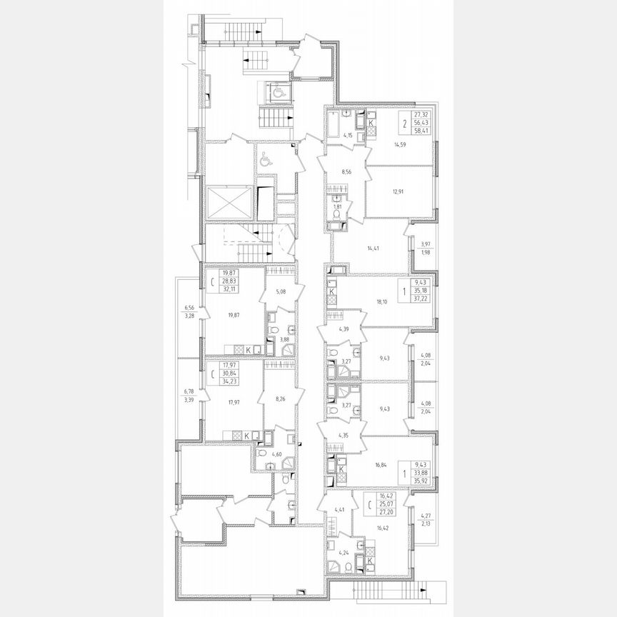 2-к. квартира, 37,2 м², 1/8 эт.