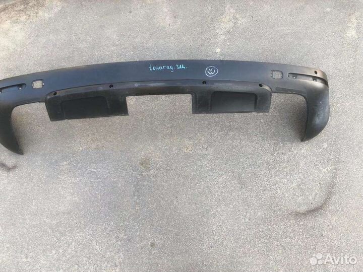 Юбка заднего бампера на touareg