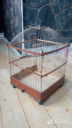 Винтажная клетка для птиц