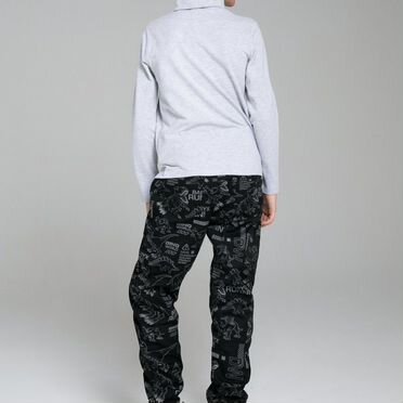 Новые брюки с флисом 146 на мальчика чёрный