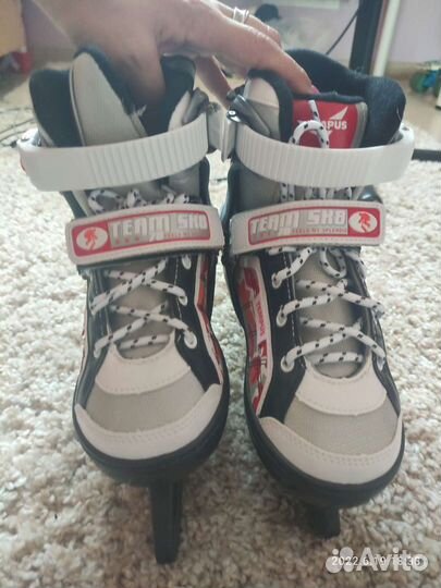 Коньки раздвижные роликовые хоккейные