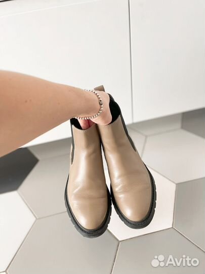 Ботинки кожаные женские 37 эконика