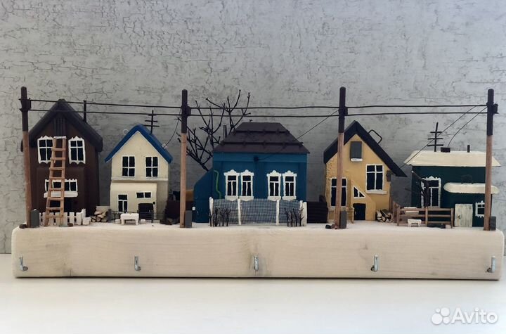 Вешалка,интерьерные домики,ключница