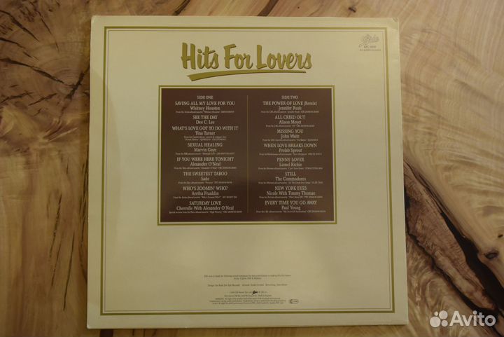 Виниловые пластинки Hits For Lovers