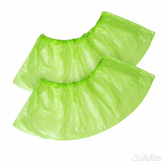 Бахилы Elegreen Стандарт Плюс зеленые, 2,6 г/пара