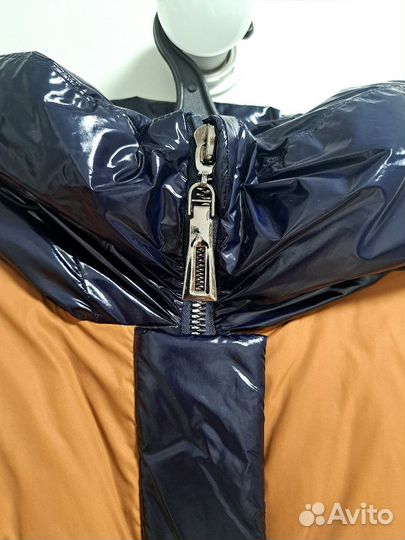 Пуховик женский лаковый длинный зима 42-46 (xs-m)