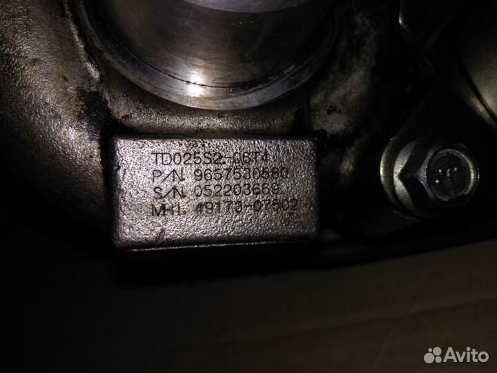 Турбина на 90-сильный дизель Ситроен/Пежо 1,6