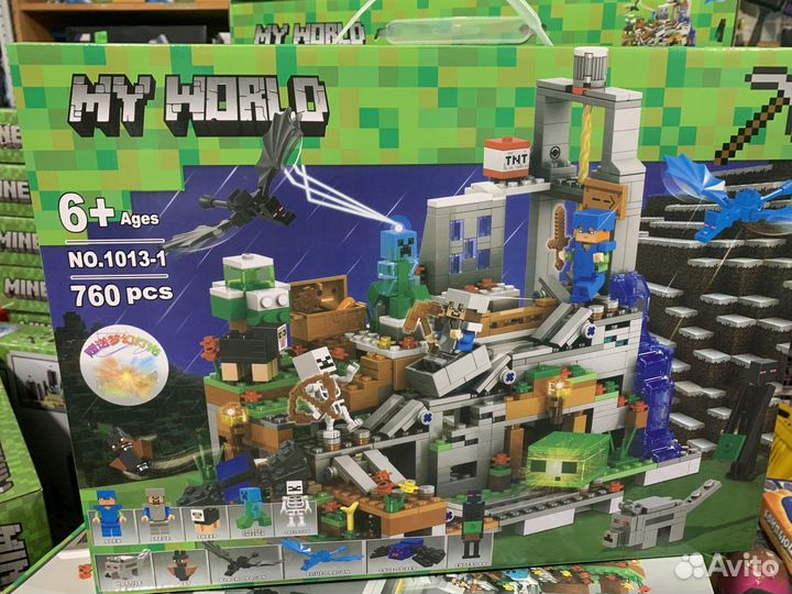 Лего Майнкрафт Горная пещера мини 1013-1