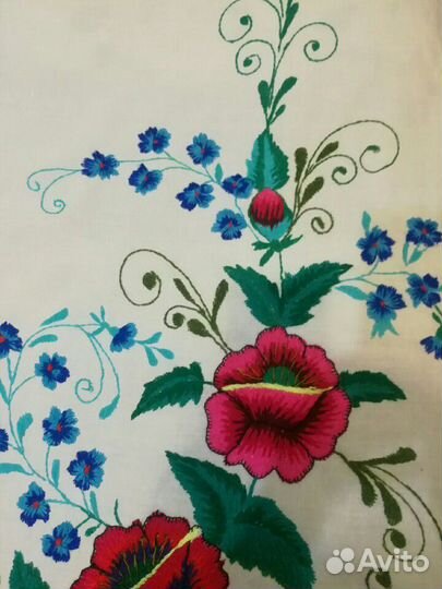 Подзор ручной вышивки