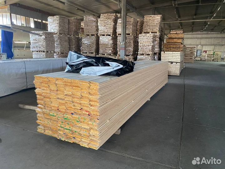 Имитация бруса : только оптом, ель, в наличии 750м