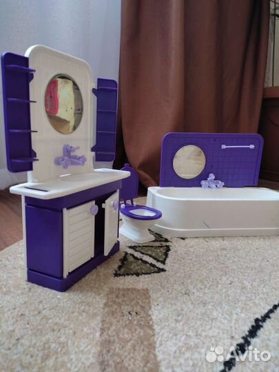 Игрушка ванная комната Барби