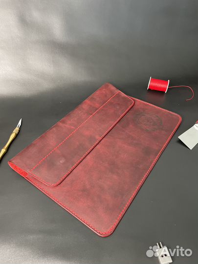 Чехол для Mac Book нат кожа ручная работа