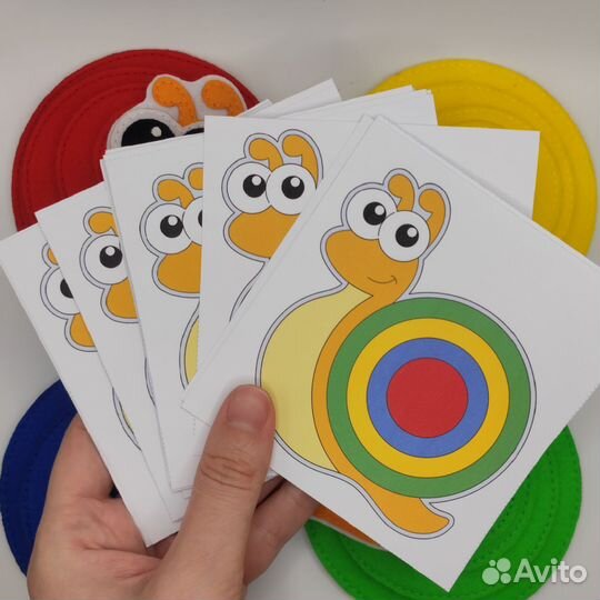 Дидактическая игра из фетра Улитка