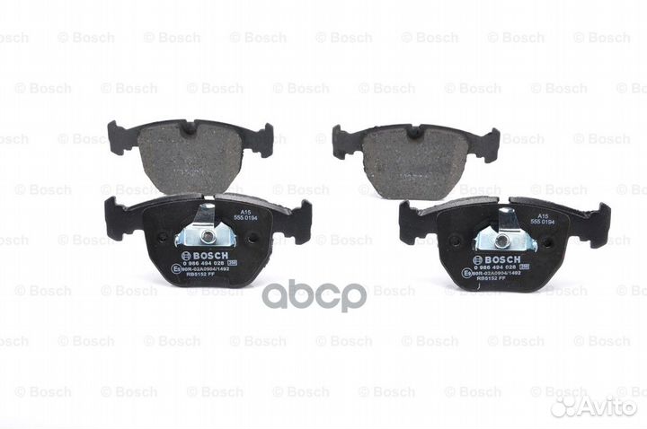 Колодки тормозные дисковые перед 0986494028