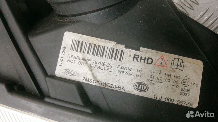 Фара правая Ford C-Max рест. 2008