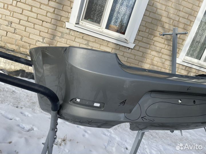 Задний бампер на renault logan 1 фаза 2