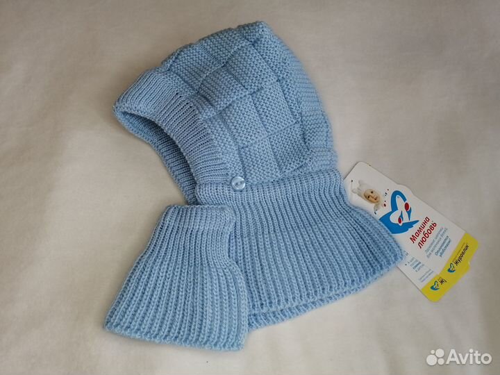 Шапка шлем журавлик 40 42 новая