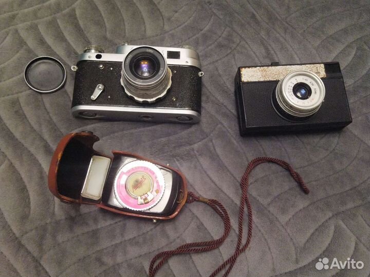 Плёночный фотоаппарат, фэд 3 и смена 8м