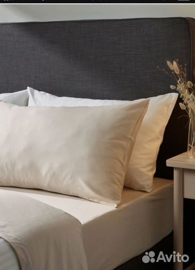 Простынь IKEA наттэсмин бежевые 150, 160, 140